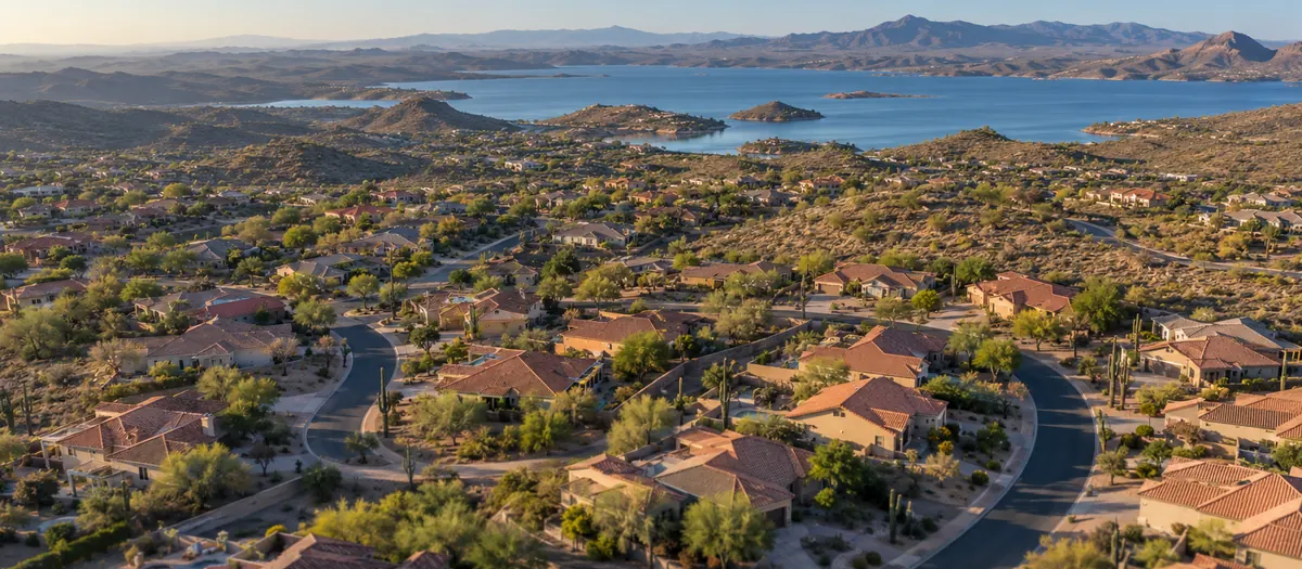 Aerial view of Peoria, AZ