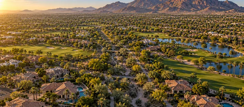Aerial view of Scottsdale, AZ