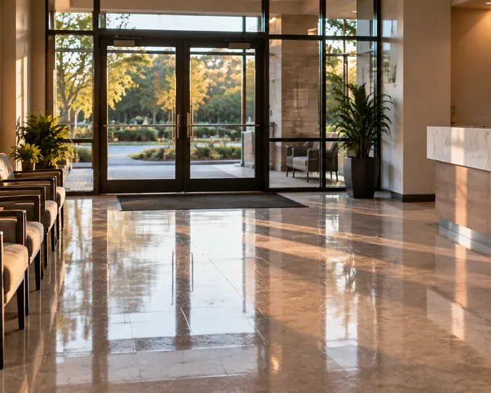 Commercial building serviced by Bri Luxe Cleaning LLC